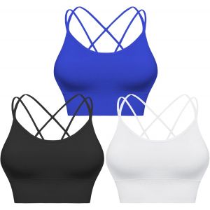 Ulteronixshop-Femme Soutien Gorge Sport Brassiere Femme Sport Coussinets Amovibles Soutiens-Gorge Sans Armatur, S-Xl - Neuf