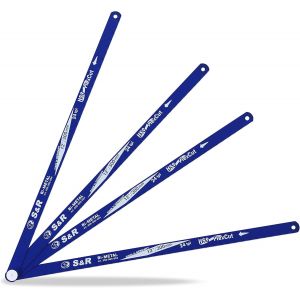 Hss 12'/300mm X 24tpi Arc Saw Blades,Made In Germany. Pack Of 4 Bi-Metal Blades. - Neuf