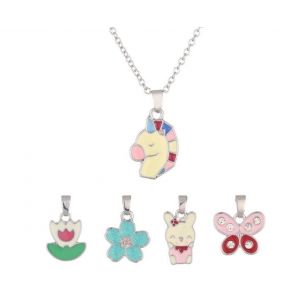 Collier Cheval Pour Enfant Avec Pendentifs Rempla&ccedil;ables - Neuf