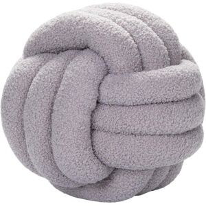 Oreiller À Boule De Noeud Gris, Oreiller De Balle Nouée Coussin De Canapé En Velours D'agneau Tissé À La Main Ultra Doux Coussin De Compagnie Oreiller De Canapé - Neuf