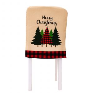 Lot De 6 Rouge Et Noir &Agrave; Carreaux De No&euml;l Housses De Chaise 55 X 45 Cm, Cr&eacute;atrice De No&euml;l Pr&eacute;sident De La D&eacute;coration. - Neuf