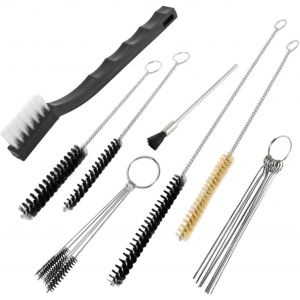 MEVRONISSHOP-21 Pi&egrave;ces Kit de Nettoyage pour Pistolet &agrave; Peinture, Brosses de Pistolets Pulv&eacute;risateur Complet pour Nettoyer les Pistolets &agrave; Peinture &agrave; L'a&eacute;rographe Buses et Embouts - Neuf