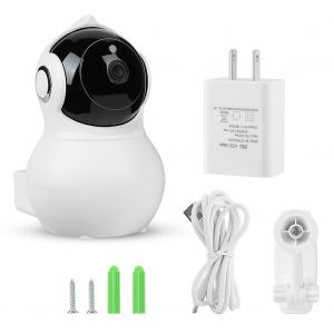 Camera de securite sans fil 1080p 100-240 V, reseau CCTV, vision nocturne infrarouge, WiFi (prise americaine) - Neuf
