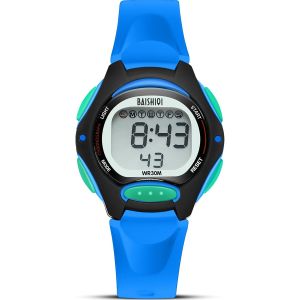 Jgd-Montres Pour Enfants Montres Num&eacute;riques Multifonctions D'ext&eacute;rieur Pour Gar&ccedil;ons/Filles &Acirc;g&eacute;s De 6 &Agrave; 15 Ans Calendrier Alarme Led 30m &Eacute;tanche Pour Enfants Avec Bande En Silicone - Neuf