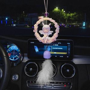 Pendentif De Voiture Int&eacute;rieur,Swing Girl Angel Voiture Ornement,R&eacute;troviseurs Breloques Ornement,Automobile - Neuf