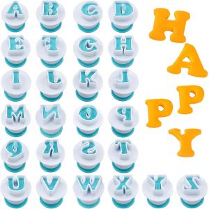 Chenquansarl-Lotde26pcsemportepicelettresalphabetdcoupoirspourdcorationptesucrebiscuitgteauustensilesptisseriepourmariageanniversairenolfteprnatale - Neuf