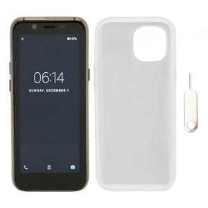 Mini smartphone 3,5 pouces 4G 3 Go RaM 32 Go ROM Deverrouillage par empreinte digitale Double carte Double veille pour telephone android pour etudiants Noir - Neuf