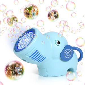 Mdy-Machine A Bulle, Éléphants Machine Bulles De Savon Pour Enfant, Automatique Jouet À Bulles Cadeau Pour Enfant, Pistolet A Bulle Pour Jeux Exterieur Mariage Soirées - Neuf