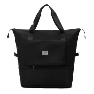 Sac de voyage pliable et &eacute;tanche - Grande capacit&eacute;, extensible, noir - Neuf