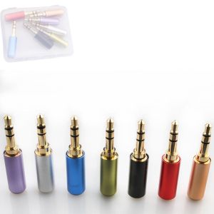 MEVRONISSHOP-7Pack fiche connecteur Jack 3.5mm st&eacute;r&eacute;o m&acirc;le,prise jack 3.5 a souder 3 poles TRS prises de r&eacute;paration pour casque&iquest;adaptateurs Audio 3,5 mm (1/8 "") &iquest;pour r&eacute;paration de Casque st&eacute;r&eacute;o DIY - Neuf