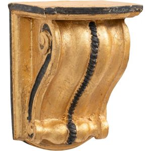 ¿¿tag¿¿re Baroque L13xPR18xH13,5 cm - ¿¿tag¿¿re Murale Blanche Antique - ¿¿tag¿¿re Murale Shabby Chic - Petite Console Baroque - Neuf