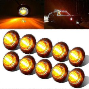 10pcs Indicateur De Marqueur Latéral Universel Led Remorque Légère Remorque Camion Arrière De Camion Bullet Clearanc - Neuf