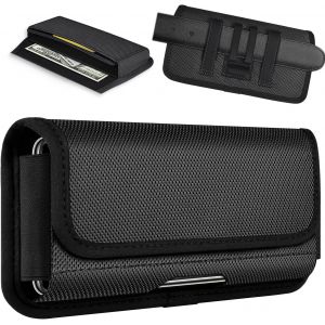 KAL-Holster Ceinture Homme Étui Pochette Telephone Portable Étuis Pour Iphone 11 12 13 Pro Samsung Galaxy S20 S21 S22 S23, (L) - Neuf