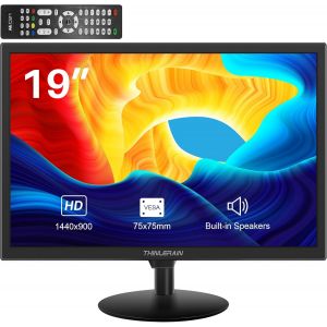 Loc-19 Pouces Ecran Pc 1440X900 Led Écran Moniteur D'Ordinateur Avec Vga/Hdmi/Av/Bnc/Usb, Haut-Parleur Intégré, 5Ms, 60 Hz, Vesa, Noir - Neuf