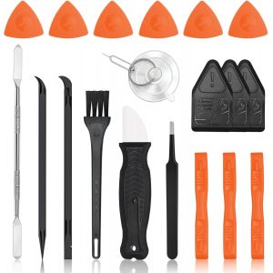 Lot De 20 Mini Leviers En Plastique Avec Pince &Agrave; &Eacute;piler Et Ventouse,Kit De R&eacute;paration Pour Iphone/Ipad,Ordinateur Portable,Ps5,Switch,Xbox,&Eacute;cran De T&eacute;l&eacute;phone,Mac,Tablette,Ordinateur - Neuf