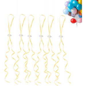 SJZG-Lot De 100 Fermoirs &Agrave; L'H&eacute;lium Avec Ficelle Pour Ballons Dor&eacute;s - Pour F&ecirc;te De Mariage, Anniversaire, F&ecirc;te - Neuf