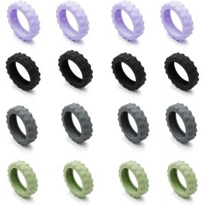 16Pièces Enjoliveur Roue Valise Housses de Protection de Roues Bagages Accessoires Bagages Protégez en Silicone Enjoliveur de roue de Bagage pour Bagages Réduisez Bruit Couverture Roues Valise - Neuf