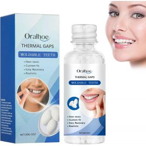 Kalanka-Pansement Dentaire Fausse Dent, Polymorphe Pour Dents Prothèses Dentaire Instantanées Trou Kit De Dent Provisoire Réparation Pour Fixer Dent Cassée Manquante Remplissante, 30ml - Neuf
