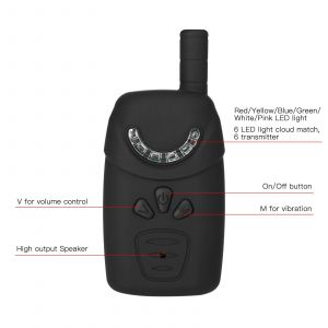 Alertes De PêChe éLectroniques Alarme De Morsure Led Alarme De PêChe Sans Fil RéCepteur De PêChe NuméRique Kit D'alerte Sonore Avec éTui - Neuf