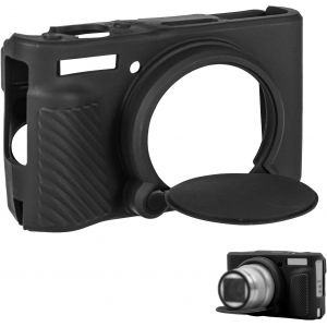 &Eacute;tui Silicone pour Canon Powershot SX740/SX730,Noir &Eacute;tui Protection Souple pour Appareil Photo Accessoires de Couverture D'appareil Photo L&eacute;ger Lavable,Facile &Agrave; Installer - Neuf