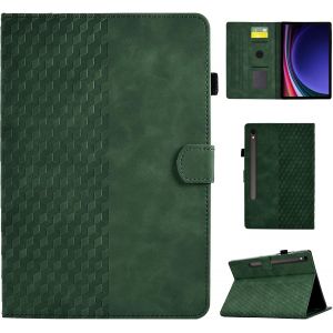 Coque pour Samsung Galaxy Tab S10 FE 10.9 Pouces 2025/ S9 FE 10.9 Pouces/Tab S9 11 Pouces Housse de Protection &Eacute;tui avec Porte-Crayon S Pen et Veille/R&eacute;veil Automatique Tablette Case, Vert - Neuf