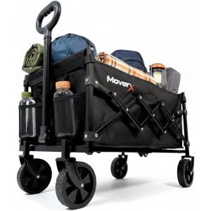 Ulteronixshop-Chariot de festival &agrave; roulettes de 70 L, chariot de camping pliable, chariot de camping portable, chariot pliable pour plage, ext&eacute;rieur, jardin, pique-nique, shopping, p&ecirc;che, poign&eacute;e r&eacute; - Neuf