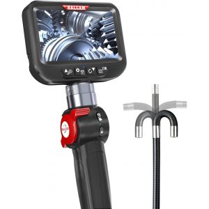 MEVRONISSHOP-Endoscope Inspection Camera avec Moniteur 4,3"" HD, Cam&eacute;ra Endoscopique 6.2mm IP67 avec 6 LEDs pour Automobile, Plomberie, Moteur - C&acirc;ble Flexible 2m - Neuf