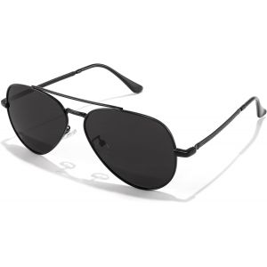 Retro Lunettes de soleil années 70 Polarisé Hommes Femmes Lunettes de Soleil Vintage Classiques avec Cadre en Métal UV400 Protection B9113 - Neuf