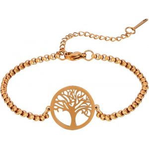 Eryi-Arbre De Vie En Acier Inoxydable Pour Les Femmes Hommes Vintage Mode Gracieux Charm Box Chain Bracelet Pour Femme Homme - Neuf