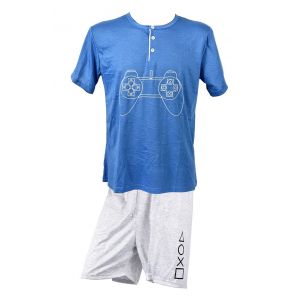 Pyjama Court Gar&ccedil;on Sara Homewear 525 Bleu - Neuf