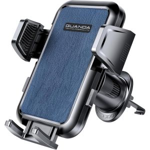 JGD-2024 Nouvelle Porte Telephone Voiture, Accroche Telephone Voiture Grille Aeration, Support T&eacute;l&eacute;phone Voiture Rotatif &agrave; 360&deg;,Support Portable Voiture Universel Pour iPhone Samsung Xiaomi Samrtphon - Neuf