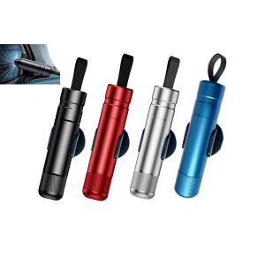 Marteau brise-vitre avec coupe-ceinture de s&eacute;curit&eacute; - Kit de 4 outils d'urgence pour la s&eacute;curit&eacute; automobile - Neuf