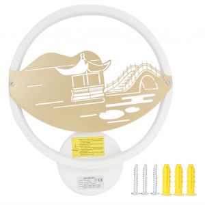 Hjlian Applique Murale Led Pour Salon, Chambre A Coucher, Couloir, Eclairage Moderne, Ac 85-265 V, 3 Couleurs De Segmentation - Neuf