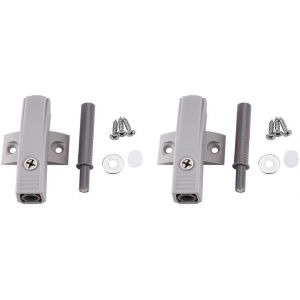 ChenQuanSarl-Amortisseur De Porte D'Armoire Gris, Système De Fermeture En Douceur, Mécanisme De Poussée Pour Ouvrir, Pour Salle De Bain Et Placard De Cuisine, Paquet De 2 - Neuf