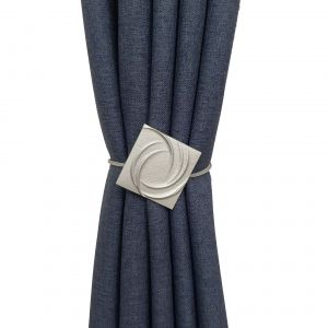 Lot De 2 Gris Magnétique Embrasses De Rideaux Pour La Maison, La Chambre À Coucher, Salon Ou Bureau - Neuf