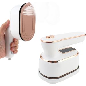 Fer à vapeur portable pliable de voyage 1000 W, semelle antiadhésive en céramique, pour la maison et les voyages, blanc - Neuf