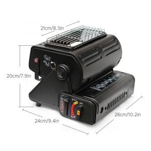 Chauffage à Gaz 1300w, Chauffage De Camping à Double Usage, Four à Gaz Portable Pour Chauffer La Cuisine - Neuf