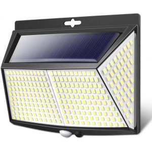 Tianyi-308led Lampe Solaire Exterieur, Lumiere Solaire Exterieur Avec Detecteur De Mouvement 3 Modes Eclairage Exterieur Solaire Spot Projecteur Sans Fil Pour Jardin,Terrasse,Garage - Neuf