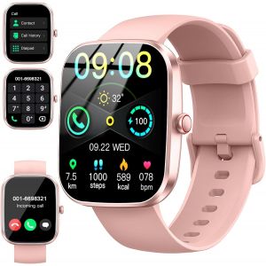 Montre intelligente pour homme et femme, 1,91"" Smartwatch avec appels Bluetooth, cardiofr&eacute;quencem&egrave;tre, moniteur de sommeil, podom&egrave;tre, 110+ modes sportifs, bracelet d'activit&eacute; &eacute;tanche IP68 pour - Neuf