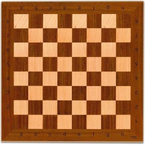 &Eacute;chiquier En Bois-40x40 Cm-Sans Pi&egrave;ces-Jeu De Soci&eacute;t&eacute; Classique-2 Joueurs - Neuf