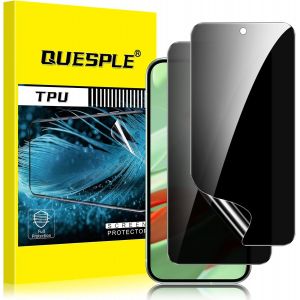 LORANKA-[2 Pi&egrave;ces] Protection &eacute;cran Anti Espion pour Google Pixel 9 5G, 3D Incurv&eacute; Couverture Compl&egrave;te TPU Film de Confidentialit&eacute; Protection en &Eacute;cran, Compatible avec Lecteur d&iquest;Empreinte - Neuf