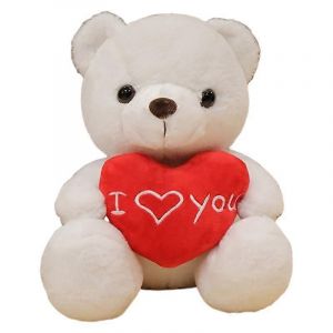 Peluche ours de dessin anim&eacute;, poup&eacute;e ours d'amour, poup&eacute;e mignonne &agrave; griffes, poup&eacute;e endormie et jouante-Rose - Neuf