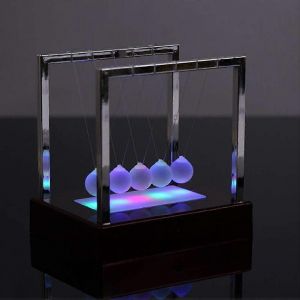 Newtons Balance Boules Color&eacute;es Newtons Bureau Jouet Science Physique Psychologie Kits &Eacute;ducatifs Home Office D&eacute;coration - Neuf