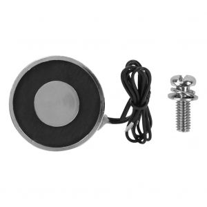 Aimant electrique rond 12 V/24 V CC, 20 kg/200 N, 34 x 18 mm, solenoide de levage (DC24 V) - Neuf