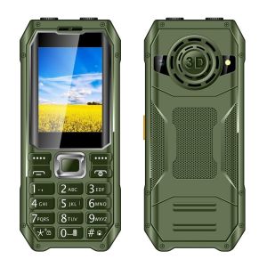 Téléphone Portable Senior 2.4 Pouces 6800mAh Double Torches SOS Dual SIM Vert YONIS - Neuf