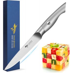 Oayew-Couteau &Agrave; &Eacute;plucher, 5 Inch Petit Couteau De Cuisine, Couteau &Agrave; L&eacute;gumes Ultra Tranchant En Acier Inoxydable Allemand, Design Ergonomique (5 Inch) - Neuf