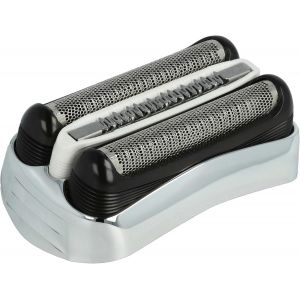 ERYI-- Tête Rasoirs Électr. Compatible Avec Braun Ancienne Génération 300, 310, 320, 330, 340, 350, 350Cc, 360, 370, Etc... - Argenté - Neuf