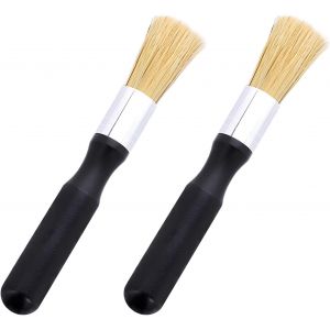 Jgd-2 Pi&egrave;ces Brosse &Agrave; Caf&eacute;, Pinceaux Pour Moulin &Agrave; Caf&eacute; Brosse De Nettoyage Manche En Bois Accessoire Barista Pour Entretien Quotidien Pour Baristas Et Amateurs De Cafe Pour La Cuisine &Agrave; Domicile - Neuf