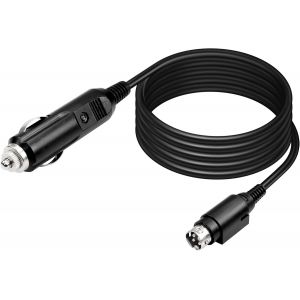C&acirc;ble D'alimentation De Voiture 12 V Dc 18 Awg De 2,5 M,Allume-Cigare M&acirc;le Vers Mini Din M&acirc;le &Agrave; 4 Broches Pour Dvd,Tv Lcd,Dvr De Voiture,Appareil Photo - Neuf