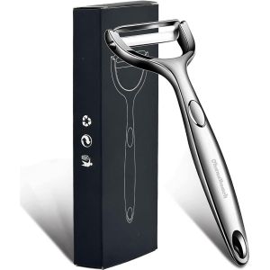 Kalanka-&reg;Eplucheur Legumes En Acier Inoxydable. Mat&eacute;riau &Eacute;pais, Facile &Agrave; &Eacute;plucher. Econome Legumes. Epluche Legume. Eplucheur L&eacute;gumes.&Eacute;conome. &Eacute;plucheur L&eacute;gumes. Potapeeler - Neuf